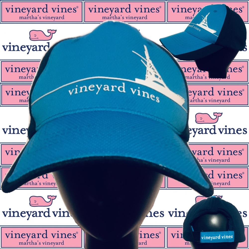 VINEYARD VINES Men’s Navy/Light Blue Yacht Hat